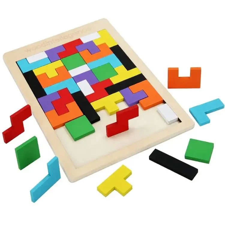 Bộ Xếp Ghạch Bằng Gổ