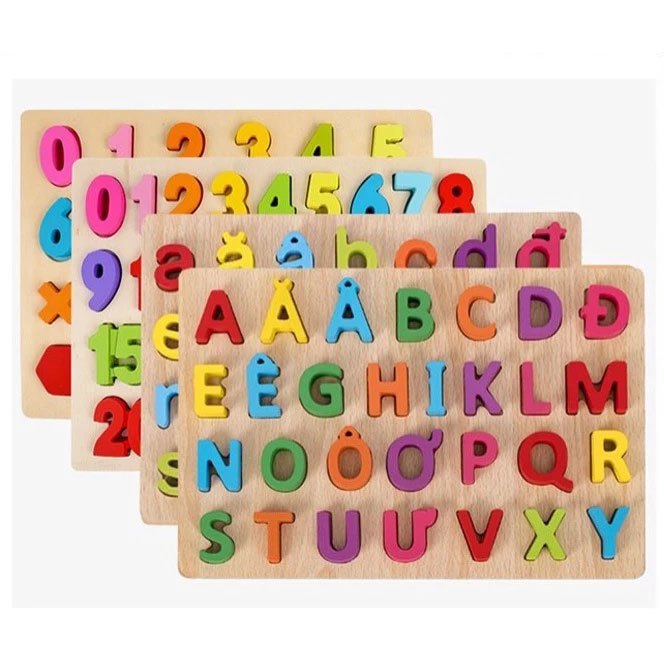 Bảng Chử Cái-Số Tiếng Việt Gỗ