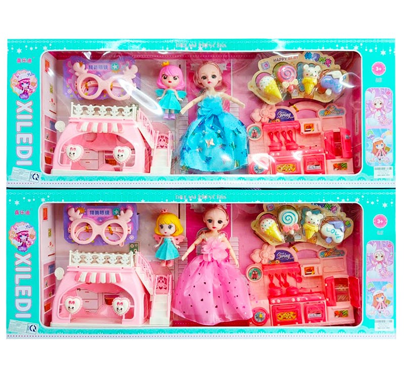 Hộp Búp Bê 2 Con Phụ Kiện 8615