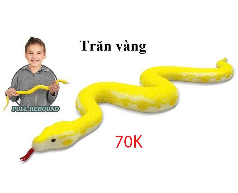 Trăn Vàng Cao Su Dẻo Dài 55 Cm