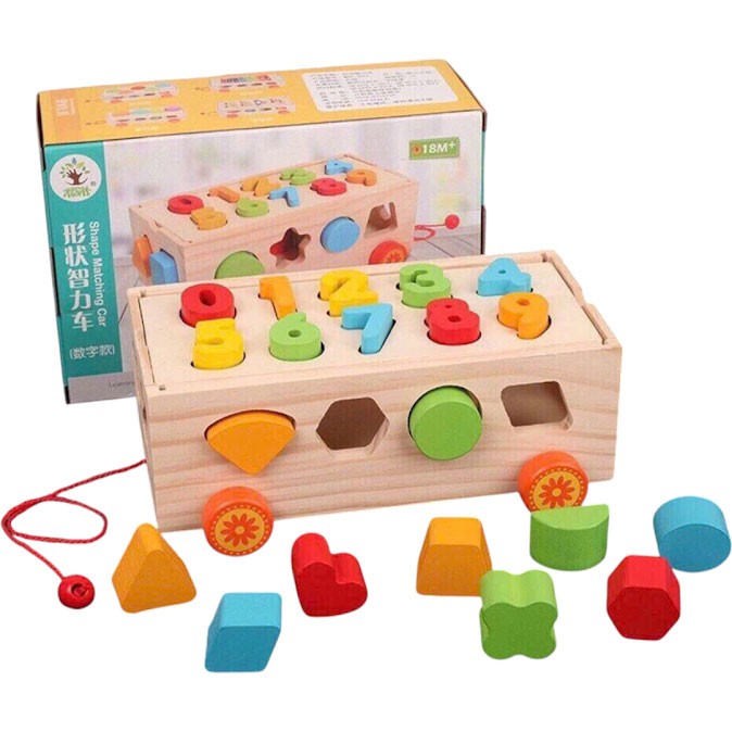 Bộ Đồ Chơi Thả Hình Số Gổ