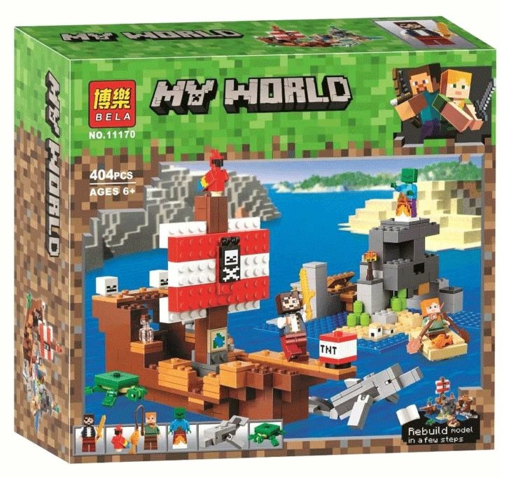 Lego Lắp ráp myworld Thuyền Cướp Biển 11170
