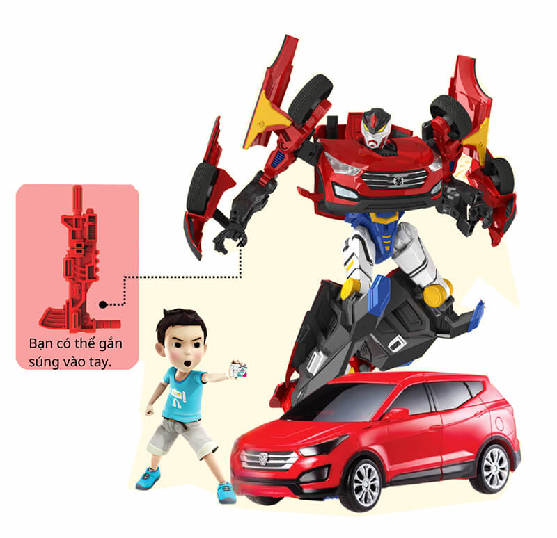 Lắp Ráp Xe Biến Hình HELLO CARBOT ACE HC1-001R
