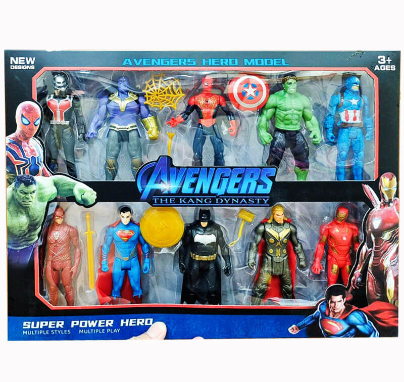 Hộp 10 Nhân Vật Siêu Anh Hùng 2001