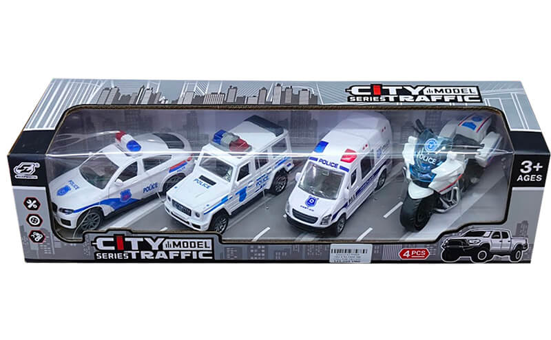 Hộp 4 Xe Cảnh Sát Chạy Trớn 567-101