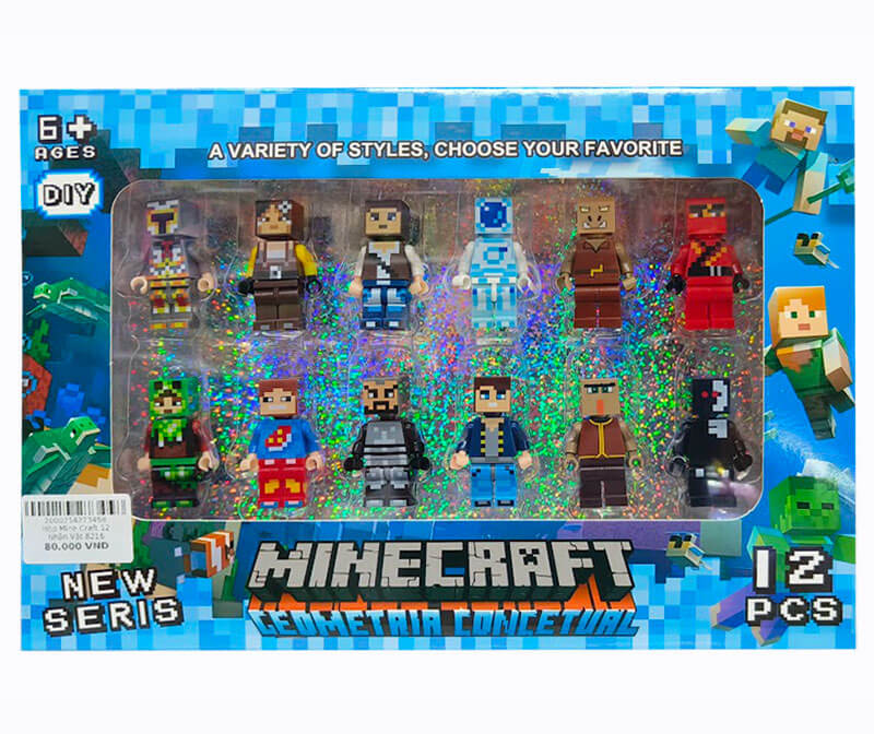 Hộp Mine Craft 12 Nhân Vật 8216
