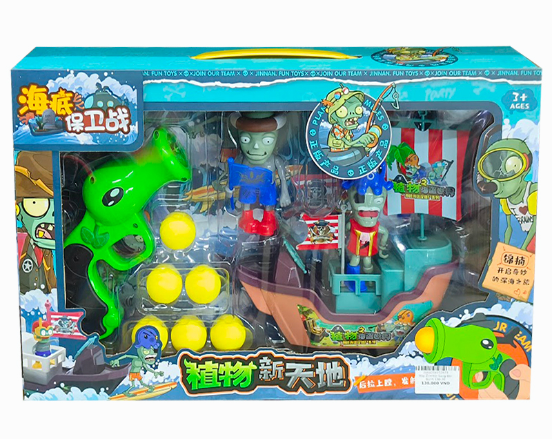 Hộp Zombie Súng Bắn Banh 136-30