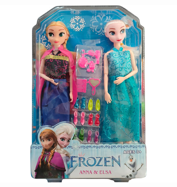 Hộp Búp bê elsa 2 Chị Em 101-1