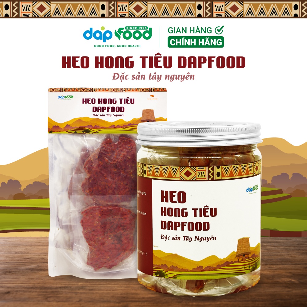 Heo hong tiêu DapFood đặc sản Tây Nguyên - 200gr/ Túi