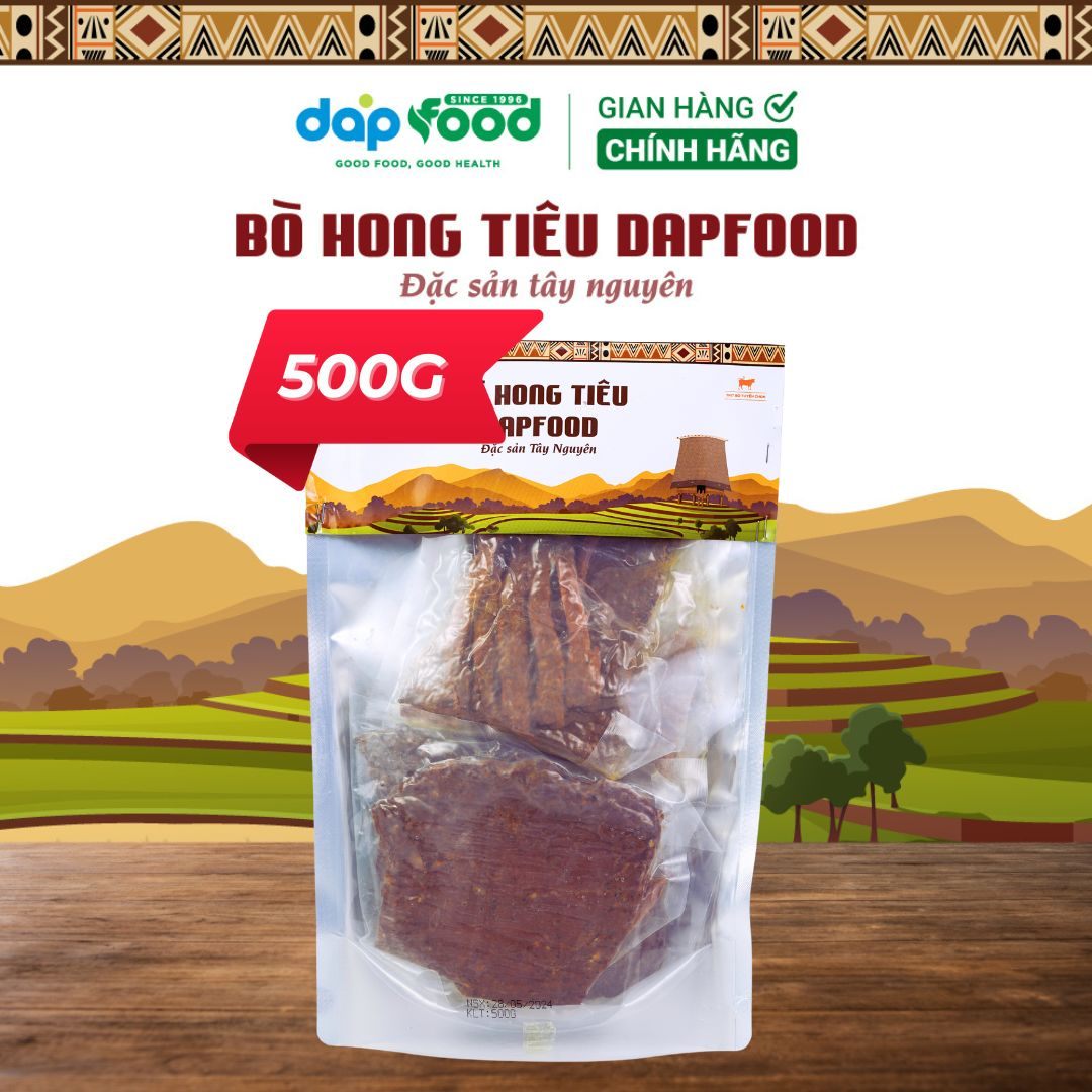 Bò Hong Tiêu DapFood - Đặc sản Tây Nguyên - 500g/ Túi