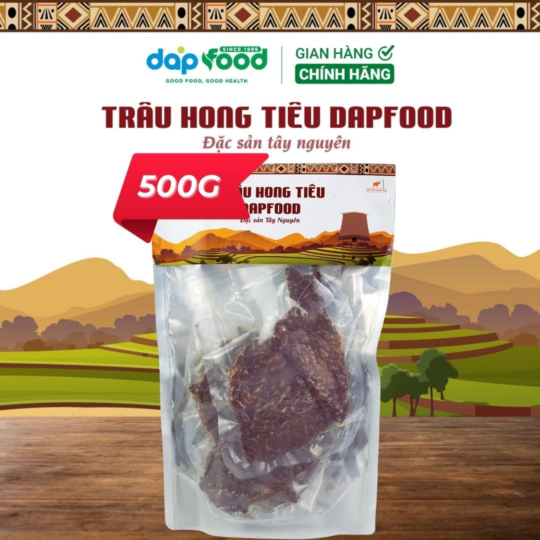 Trâu hong tiêu DapFood -đặc sản Tây Nguyên - 500gr/ Túi