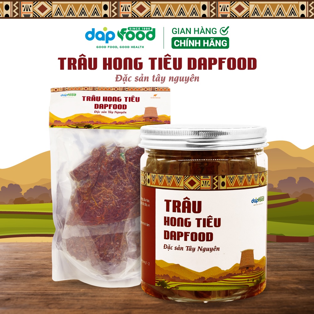 Trâu hong tiêu DapFood - đặc sản Tây Nguyên - 200gr/ Túi