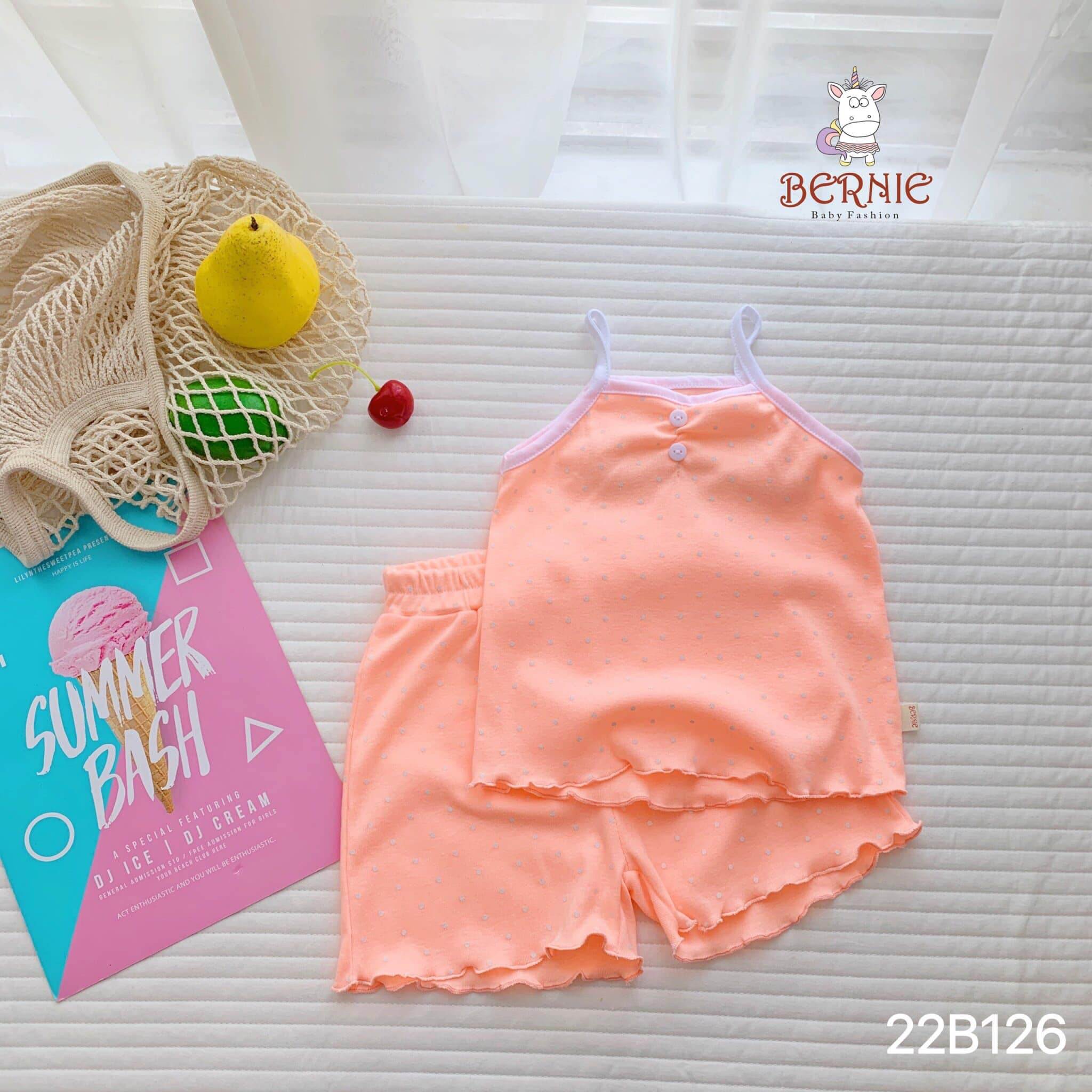 Bộ 2 dây bé gái họa tiết chấm bi Bernie