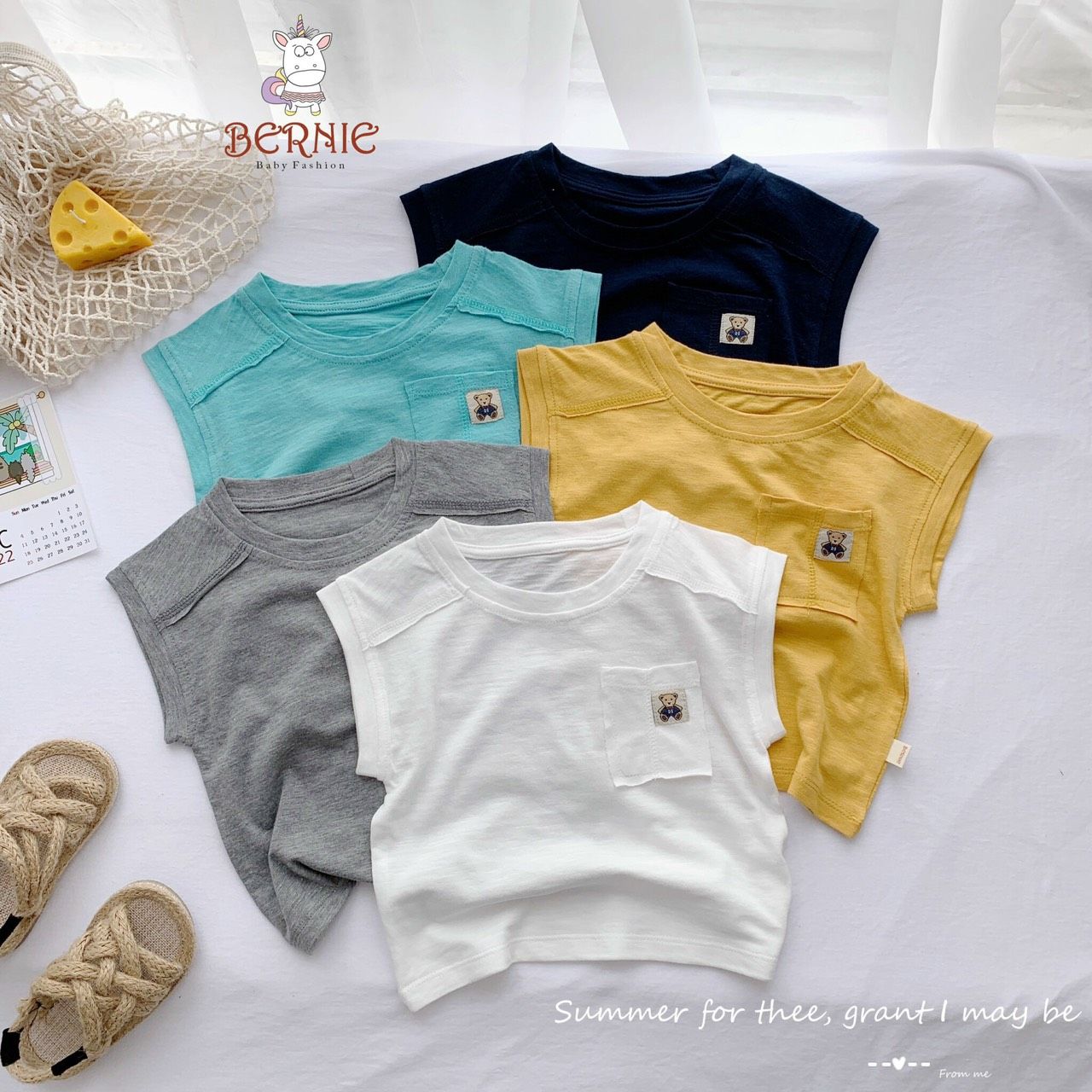 Áo xước cánh rơi can gấu Bernie