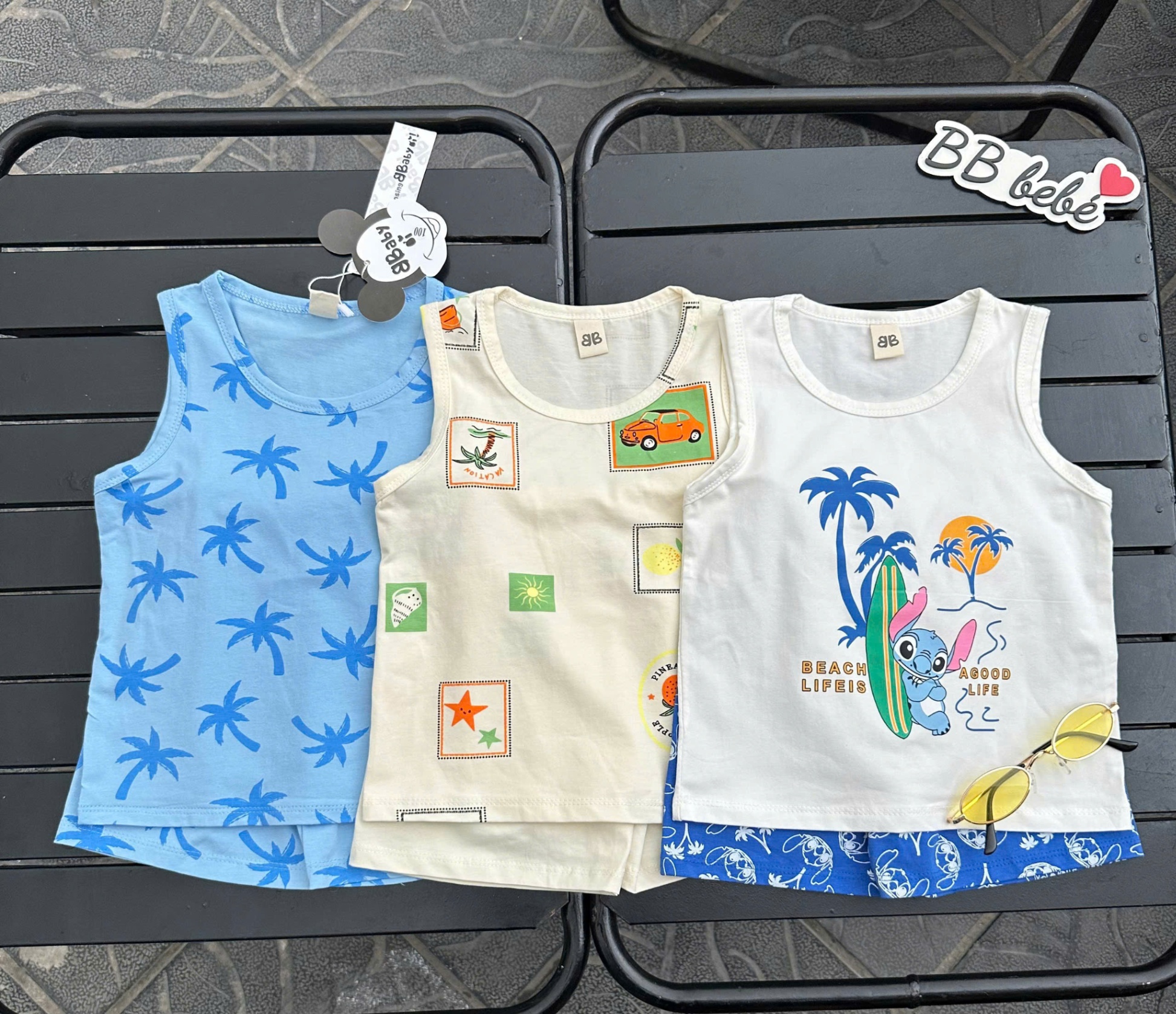 Set 3 bộ ba lỗ cây dừa VNXK