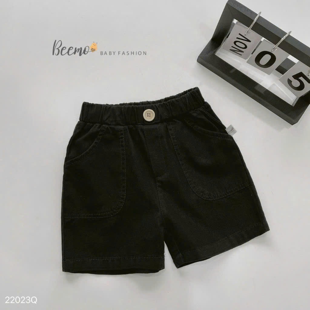Quần sooc đùi kaki basic Beemo cho bé, chất mềm.