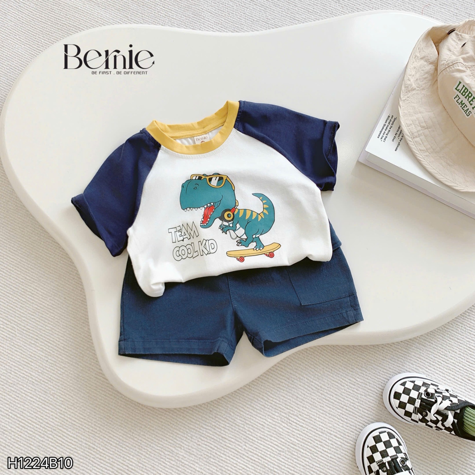 Set cộc tay in hình khủng long Bernie