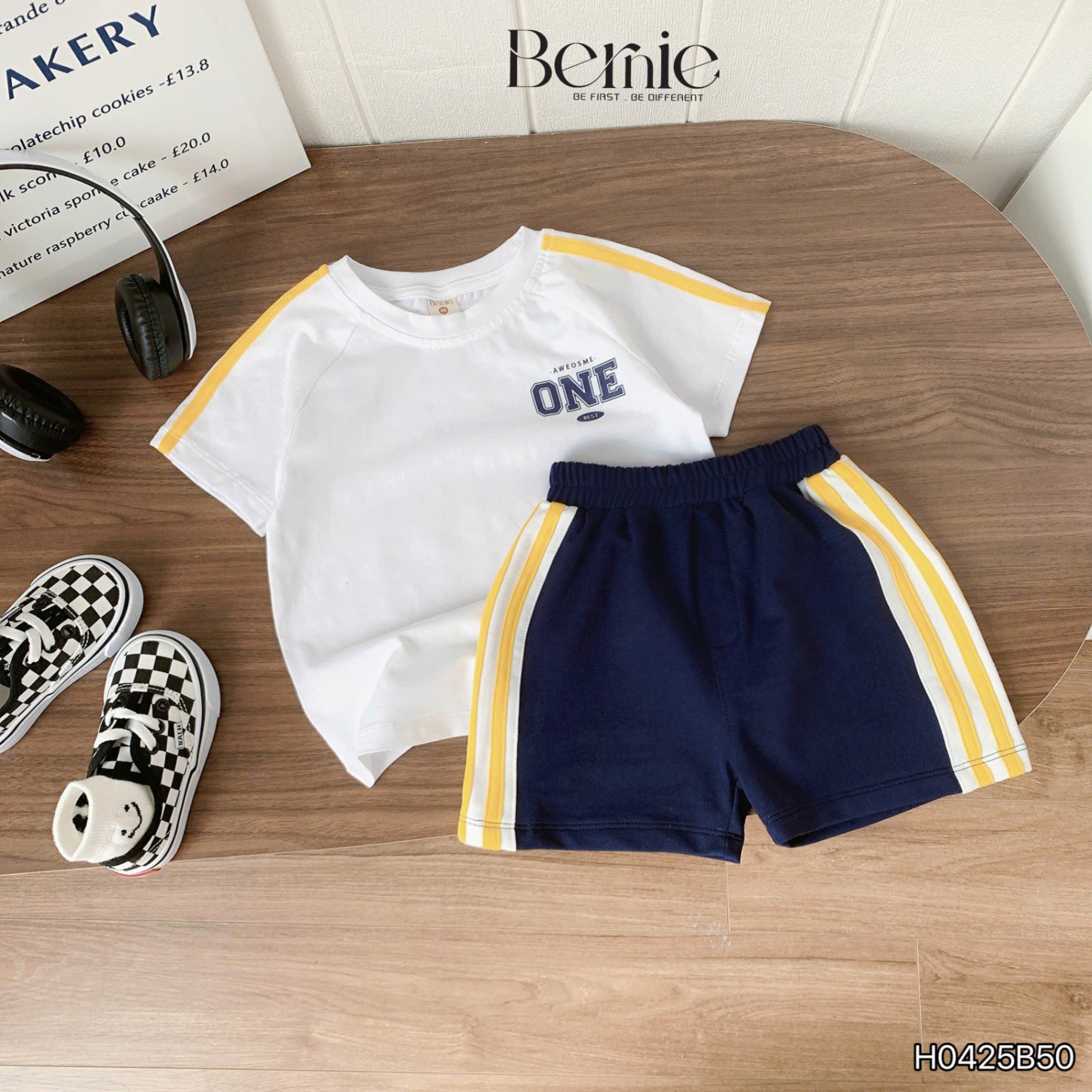 Set cộc thể thao raglan one two Bernie