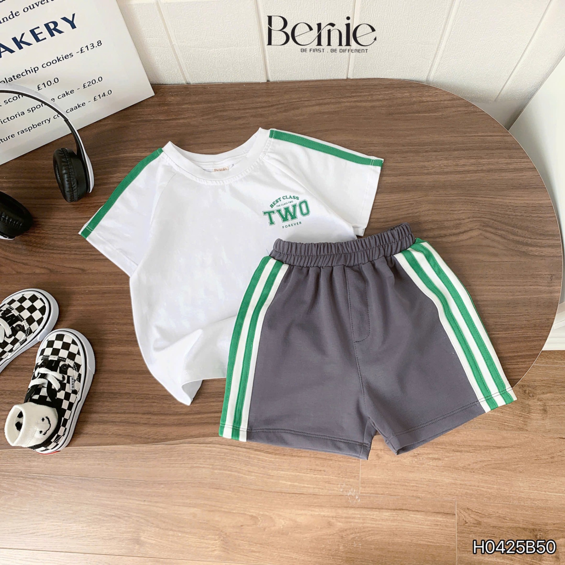 Set cộc thể thao raglan one two Bernie