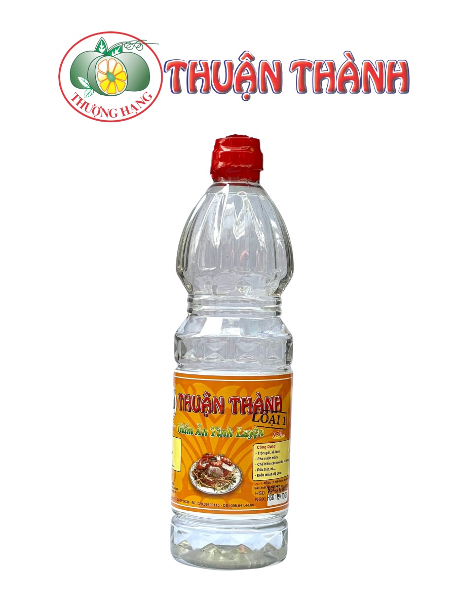 Giấm Ăn Tinh Luyện Thuận Thành  1 chai 15.000 Thùng 12 Chai 880 ml