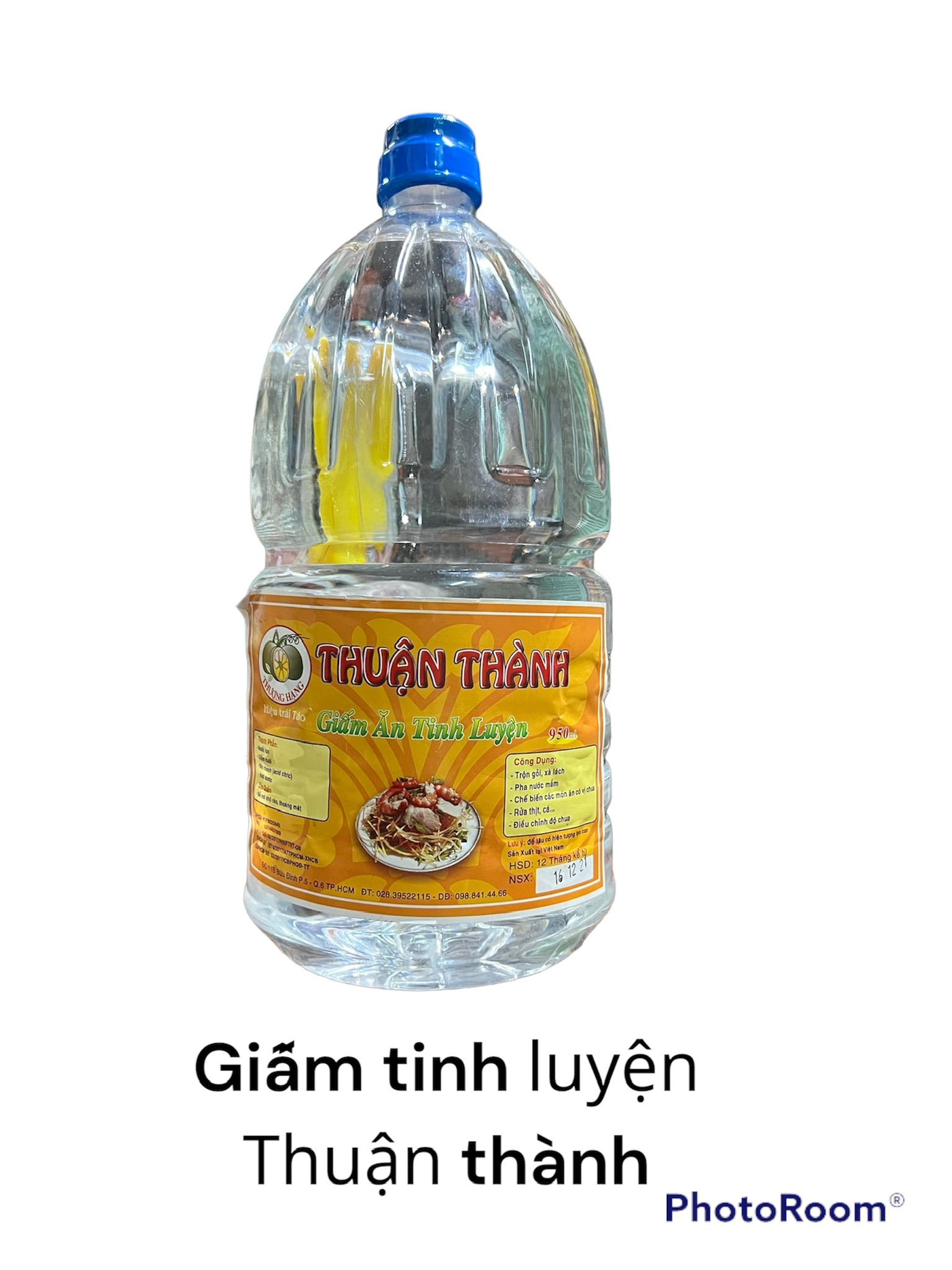 Giấm Ăn Tinh Luyện Thuận Thành - Bình 1.8 lít màu xanh