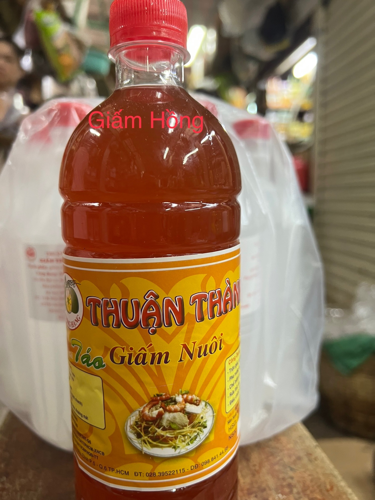 Giấm Hồng gia vị quay Nướng chai 950ml