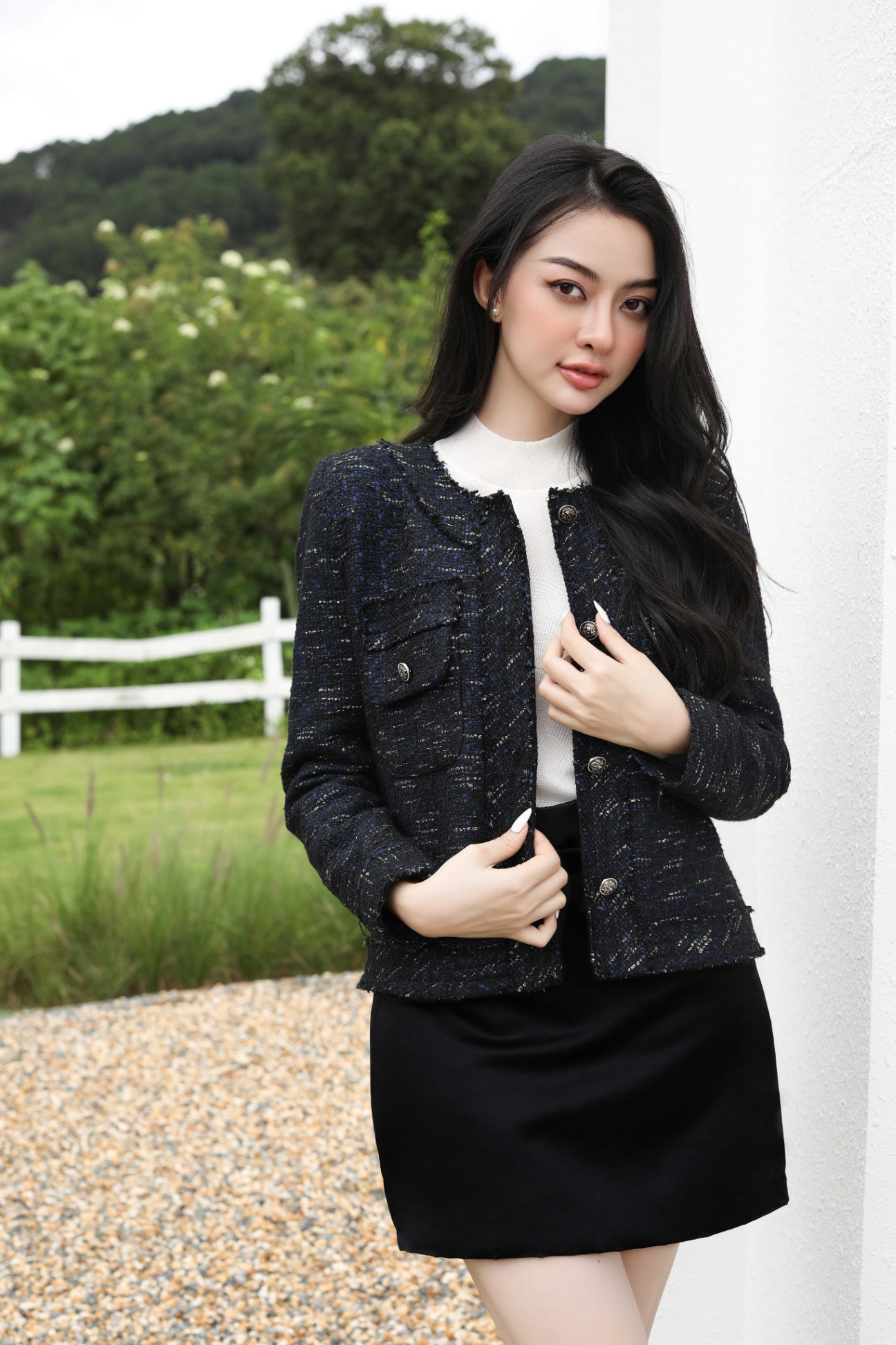 Tweed crop jacket