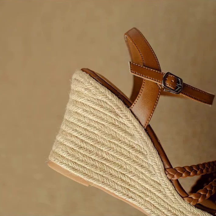 XD.0012 - Sandal Đế Cói Quai Bện Điệu Đà