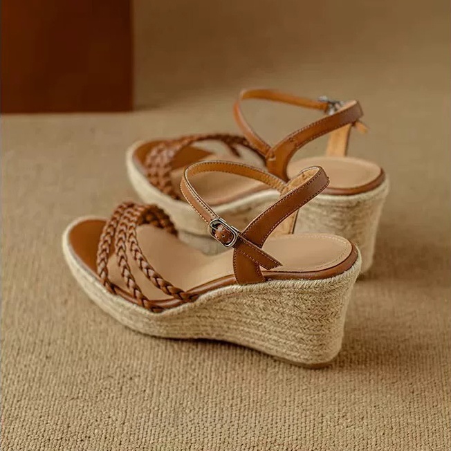 XD.0012 - Sandal Đế Cói Quai Bện Điệu Đà