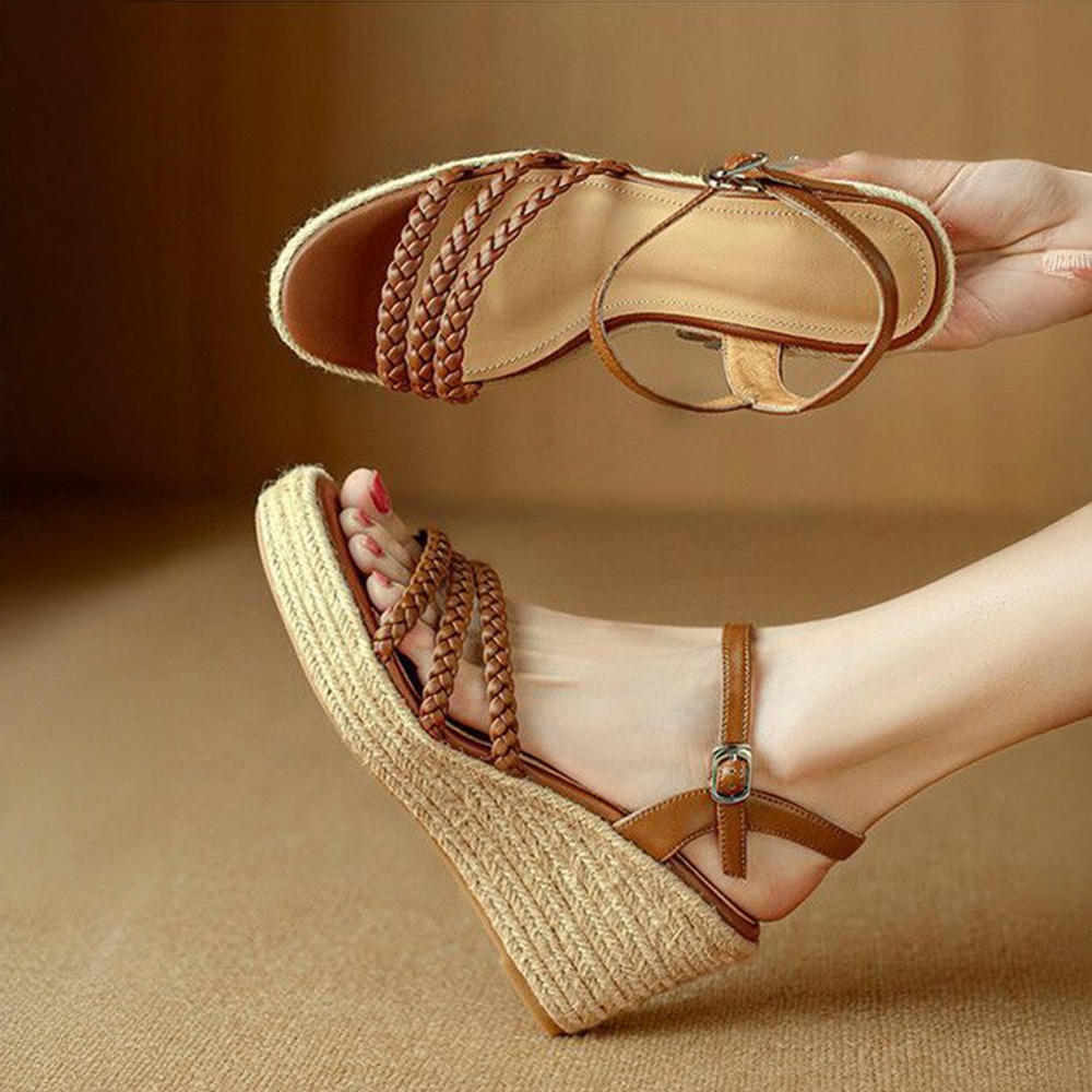 XD.0012 - Sandal Đế Cói Quai Bện Điệu Đà
