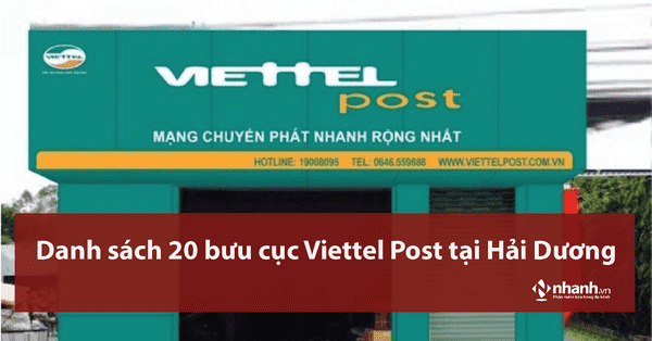 Danh sách 20 bưu cục Viettel Post tại Hải Dương