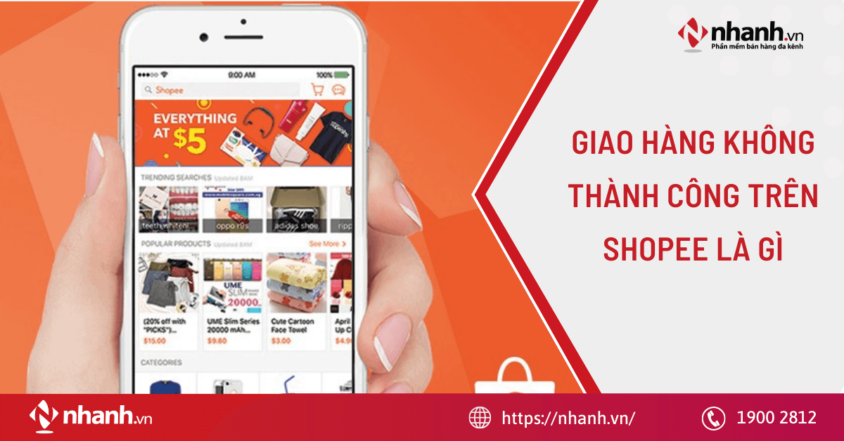 Giao hàng không thành công trên Shopee là gì?