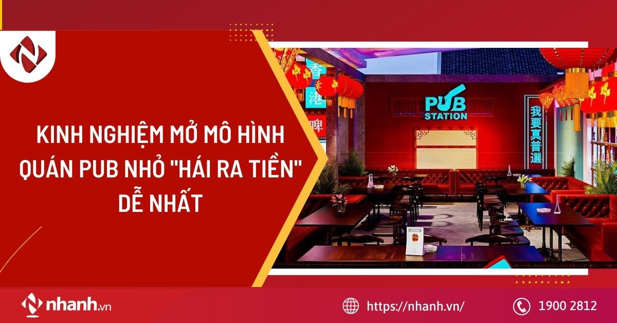 Kinh nghiệm mở mô hình quán pub nhỏ 