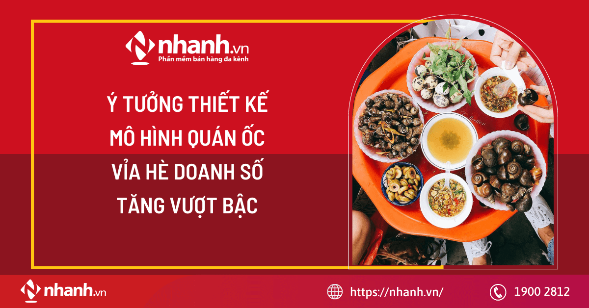 Ý tưởng thiết kế mô hình quán ốc vỉa hè doanh số tăng vượt bậc