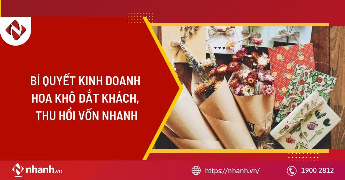 Bí quyết kinh doanh hoa khô đắt khách, thu hồi vốn nhanh
