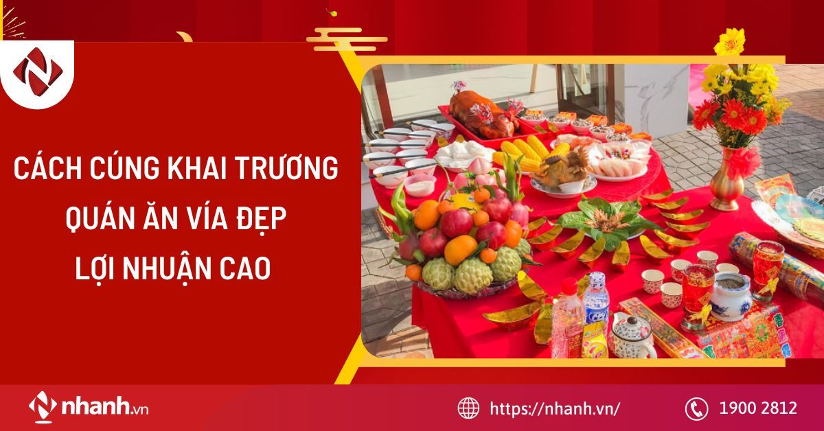 Cách cúng khai trương quán ăn vía đẹp lợi nhuận cao