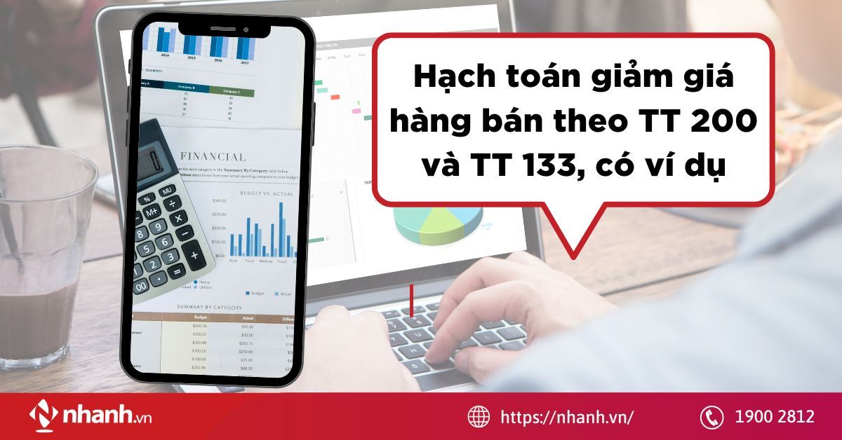 Hạch toán giảm giá hàng bán theo TT 200 và TT 133, có ví dụ