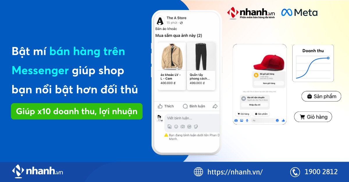 Bật mí bán hàng trên Messenger giúp shop bạn nổi bật hơn đối thủ