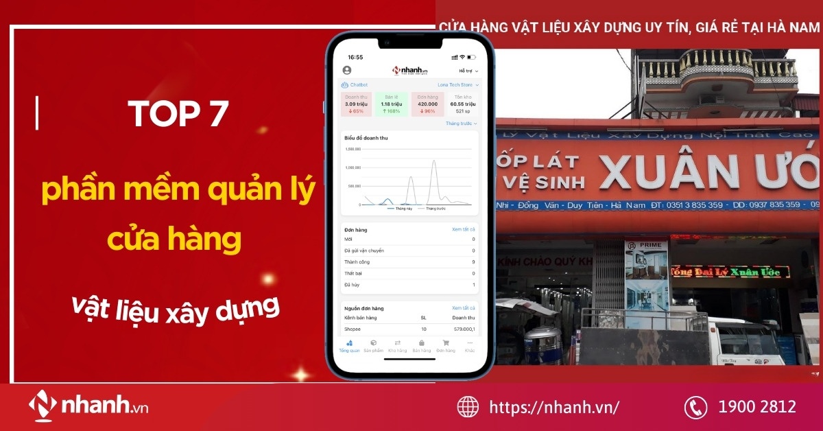 Top 7 phần mềm quản lý cửa hàng vật liệu xây dựng hiệu quả nhất năm 2025