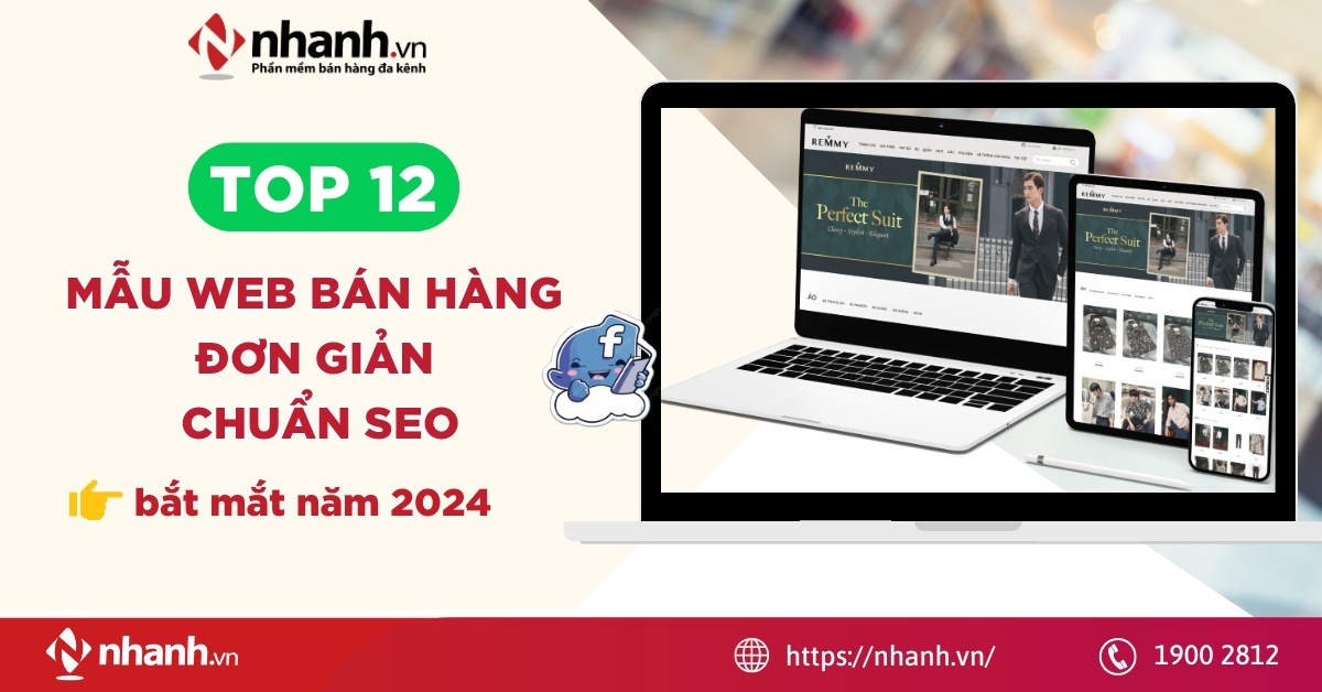 Top 12 mẫu web bán hàng đơn giản, chuẩn SEO, bắt mắt năm 2025