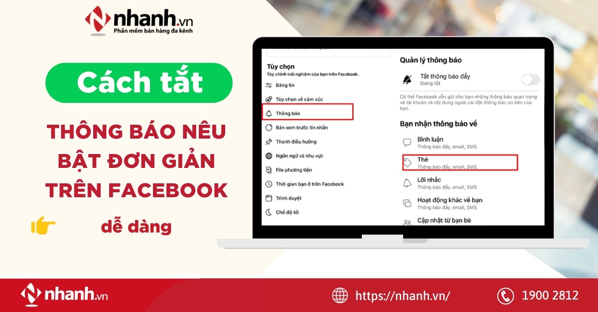 Cách tắt thông báo nêu bật đơn giản trên Facebook