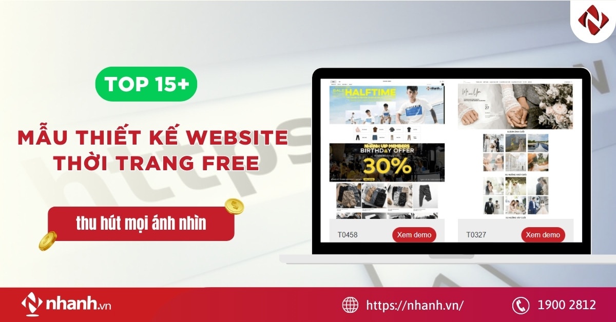 Top 15 mẫu thiết kế website Thời Trang free, thu hút mọi ánh nhìn