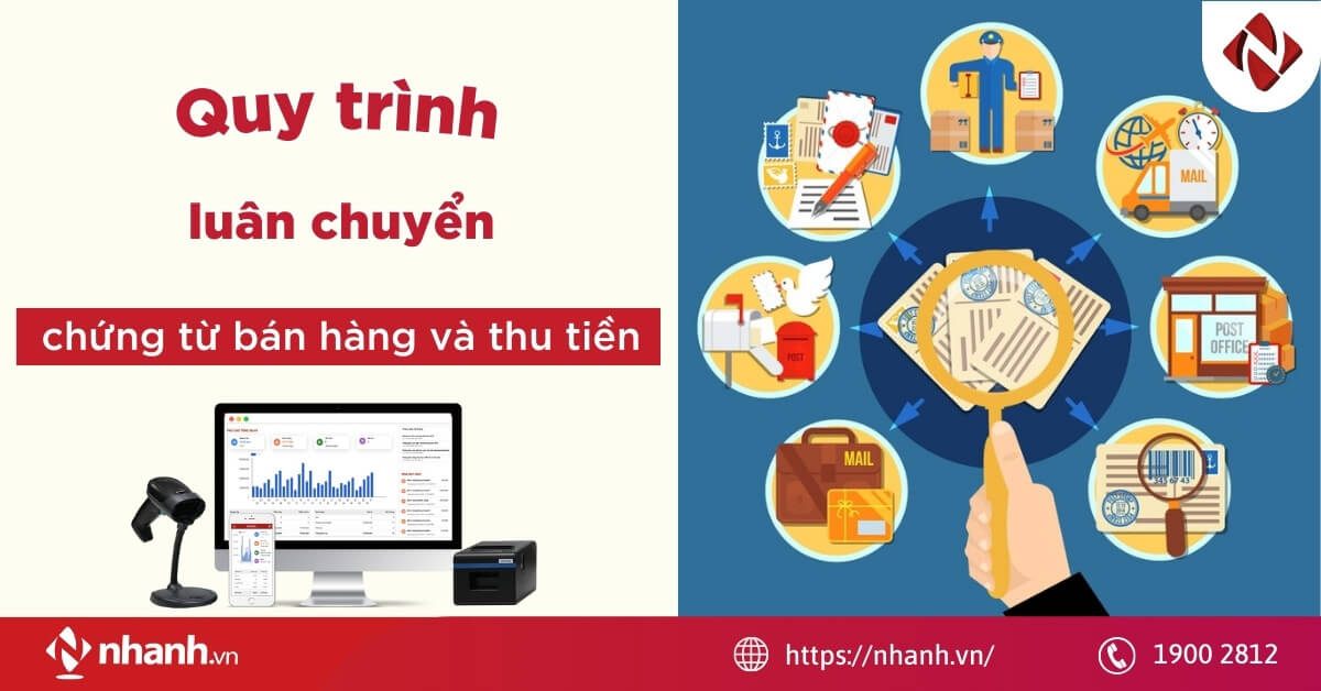 Quy trình luân chuyển chứng từ bán hàng và thu tiền