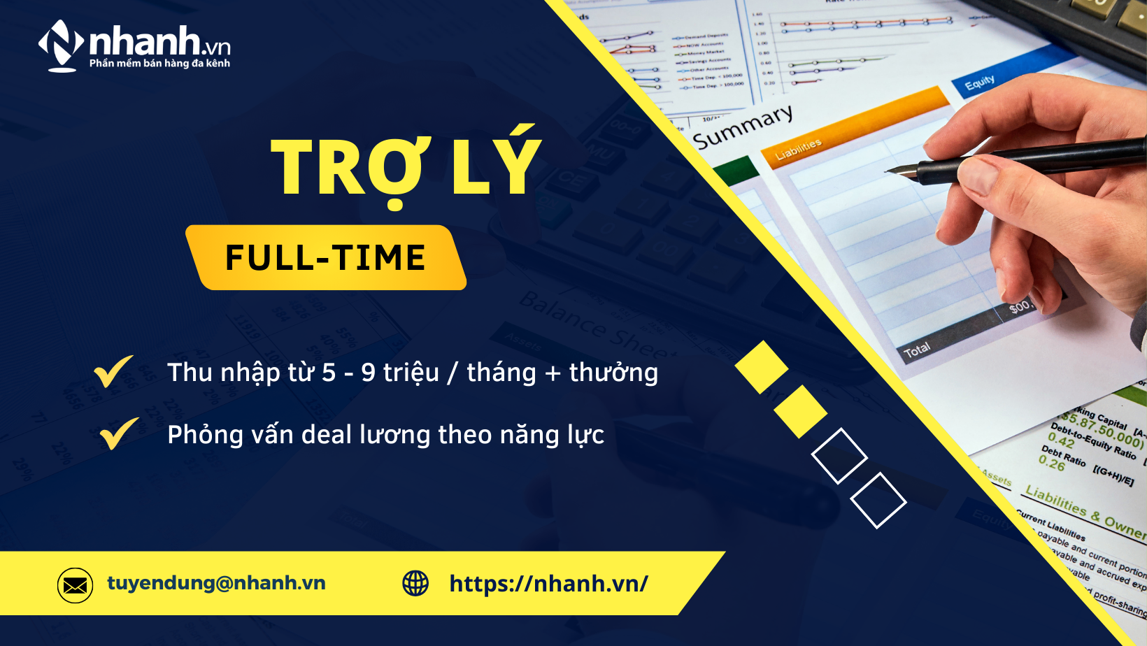 [HN] TRỢ LÍ PHÓ TỔNG GIÁM ĐỐC- FULL TIME