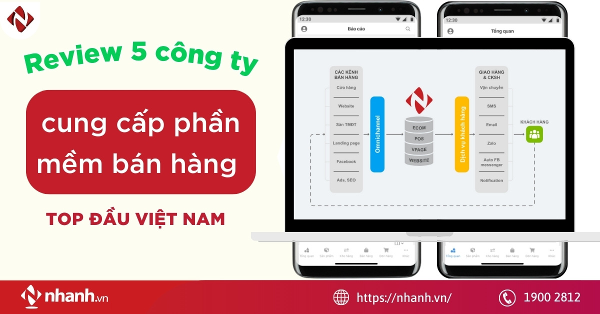 Review 5 công ty cung cấp phần mềm quản lý bán hàng top đầu