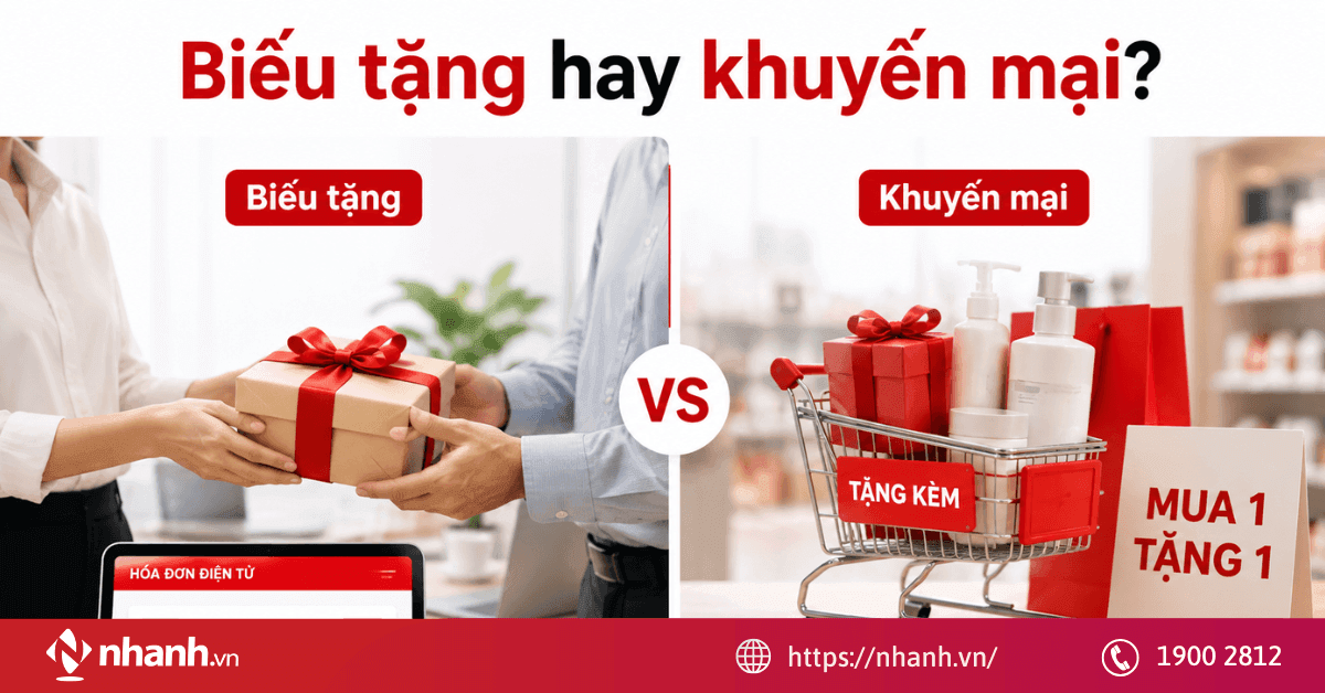 Phân biệt hàng biếu tặng và hàng khuyến mại