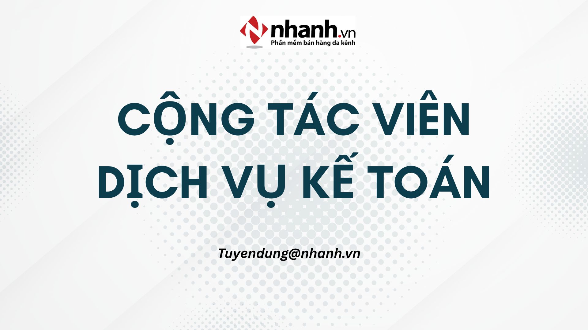 [HN] CỘNG TÁC VIÊN KẾ TOÁN