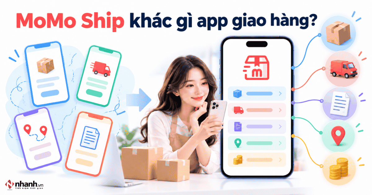 Dùng MoMo Ship khác gì so với sử dụng app giao hàng?