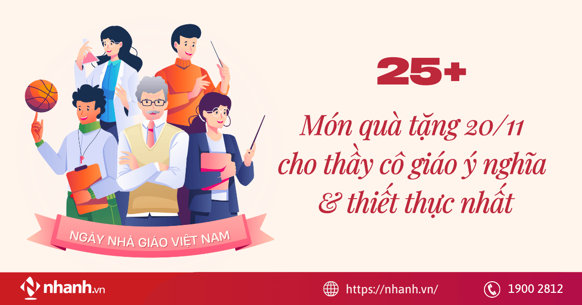 25+ món quà tặng 20/11 cho thầy cô giáo ý nghĩa & thiết thực nhất