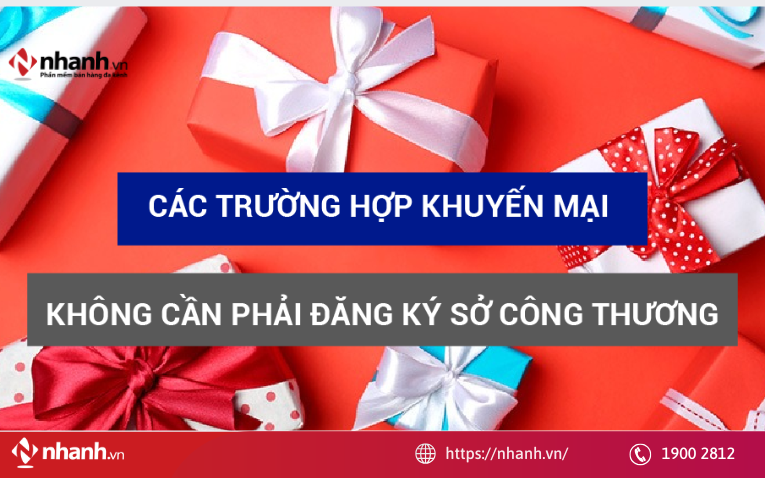 7 trường hợp khuyến mại được miễn đăng ký với Sở Công Thương